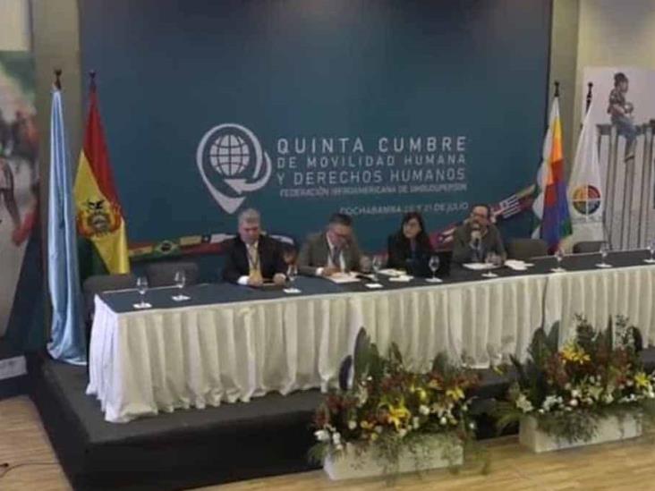 Sonorense defiende a migrantes de México en cumbre internacional Sonorense defiende a migrantes de México en cumbre internacional