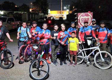 Ciclismo. Concurrida pedaleada nocturna en Ciudad Obregón