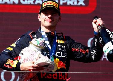 VIDEO | Lando Norris rompe trofeo de Max Verstappen, en el festejo del GP de Hungría