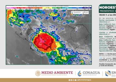 Sonora. Se pronostican lluvias y vientos en esta región del Estado