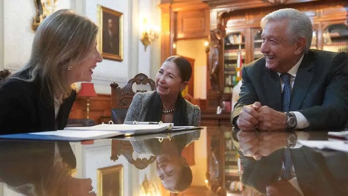 AMLO: "Muy productiva", reunión con equipo de seguridad de EU en Palacio Nacional
