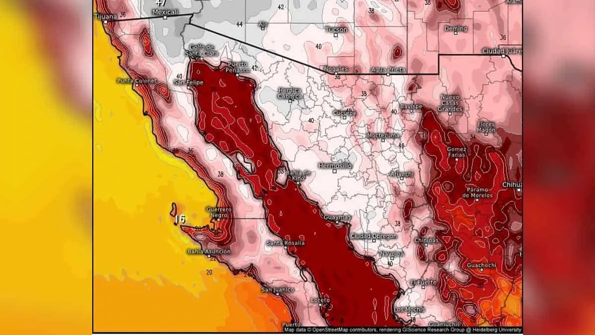 Clima en Sonora. Se prevén temperaturas calurosas extremas en algunas regiones del estado