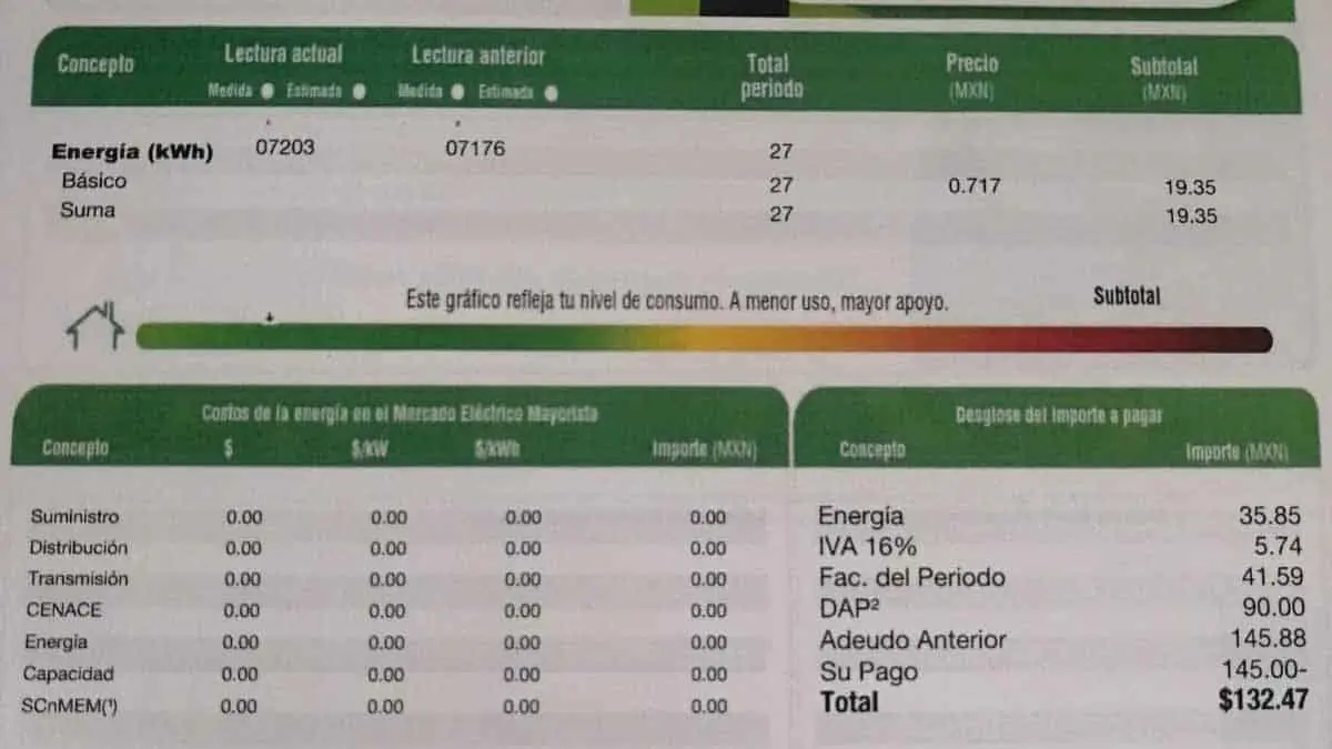 Estas son las recomendaciones de la CFE para ahorrar en tu recibo de luz
