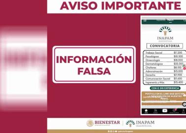 Inapam alerta sobre falsa publicación
