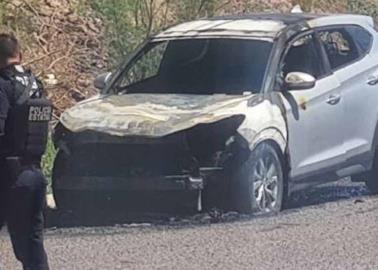 Arde camioneta en Guaymas