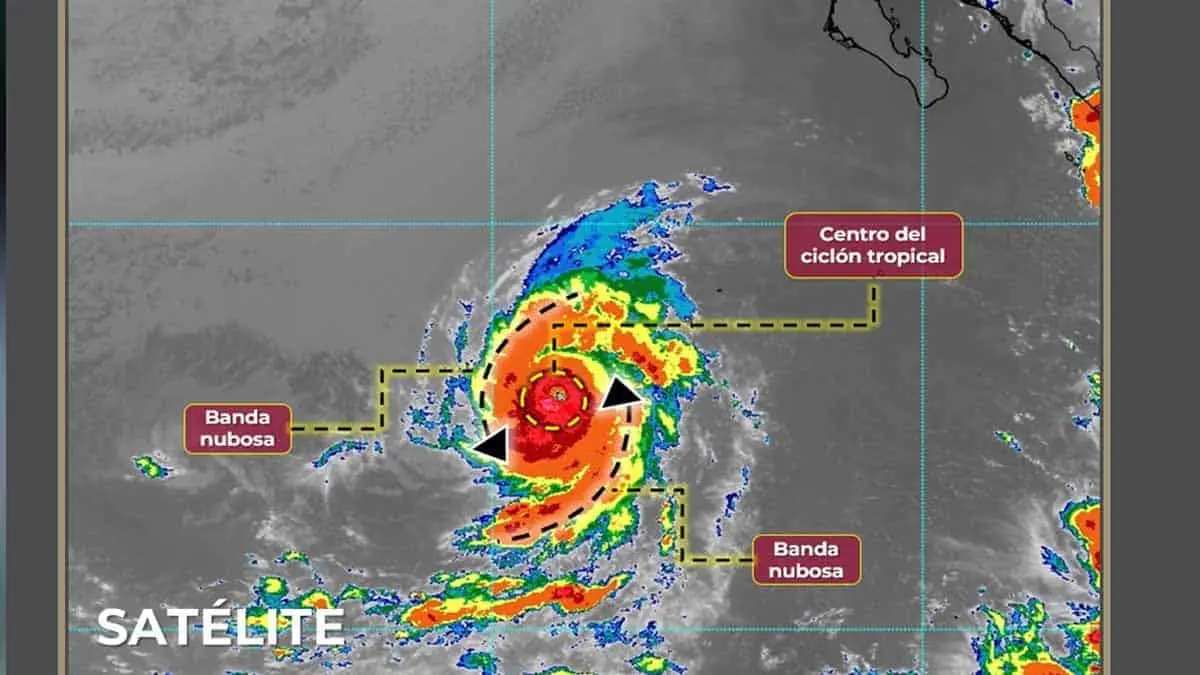 Huracán "Fernanda" se intensifica a categoría 4; esta es su trayectoria