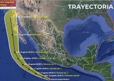 Se forma tormenta tropical Hilary, &iquest;llegar&aacute; a Sonora?