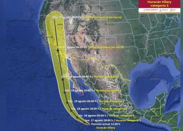 Huracán Hilary: estos son los estados que podría afectar