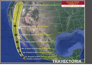 Huracán "Hilary": estos son los municipios de Sonora en alerta azul Huracán "Hilary": estos son los municipios de Sonora en alerta azul