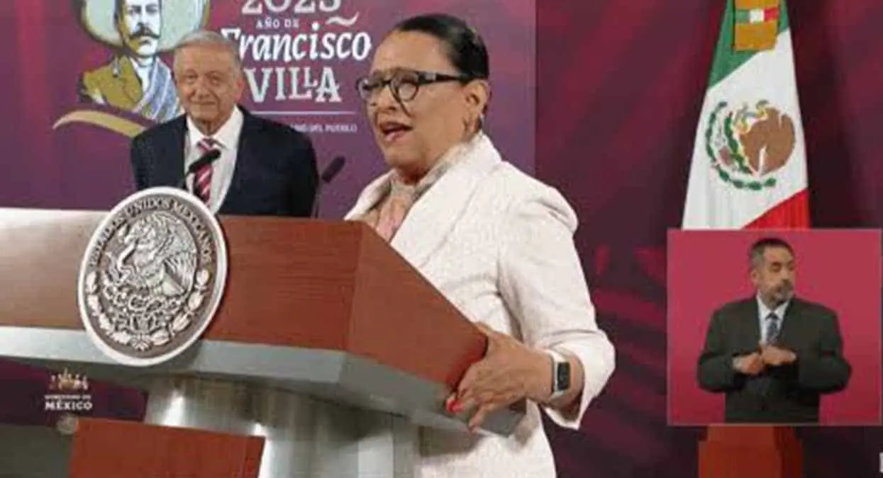 Rosa Icela Rodríguez: la inseguridad está disminuyendo en México