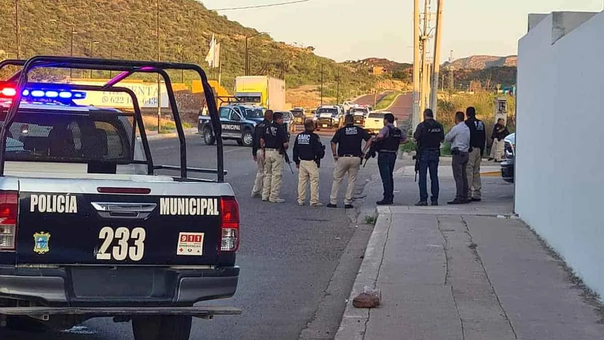 Balacera y persecución en Guaymas