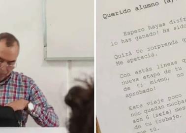 Regreso a clases: Profesor de la UJAT les da la bienvenida a estudiantes con una emotiva carta personalizada