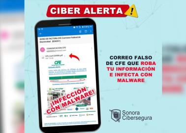 CFE: alertan de correo falso que roba información, ya hay afectados en Sonora