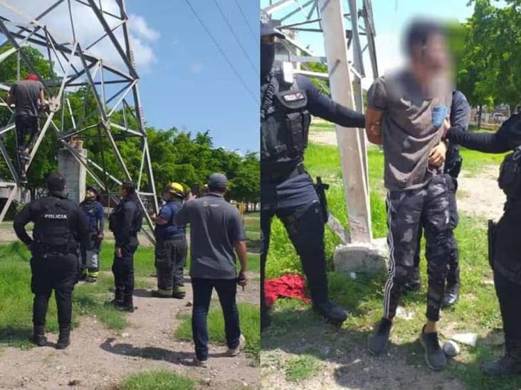 Hombre intentó quitarse la vida en la Torre Eléctrica en Sinaloa Hombre intentó quitarse la vida en la Torre Eléctrica en Sinaloa
