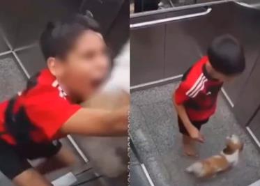 VIDEO | Niño salva a su perro de quedarse atorado en la puerta de un elevador VIDEO | Niño salva a su perro de quedarse atorado en la puerta de un elevador