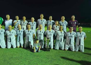 Caballos C, bicampeón en Futbol Máster