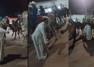 VIDEO | A ritmo del Pascola sacerdote baila "El Mazo" mientras bendice a participantes de cabalgata en Bácum VIDEO | A ritmo del Pascola sacerdote baila "El Mazo" mientras bendice a participantes de cabalgata en Bácum