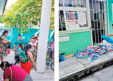 SEP: Padres de familia devuelven libros de texto en Tabasco