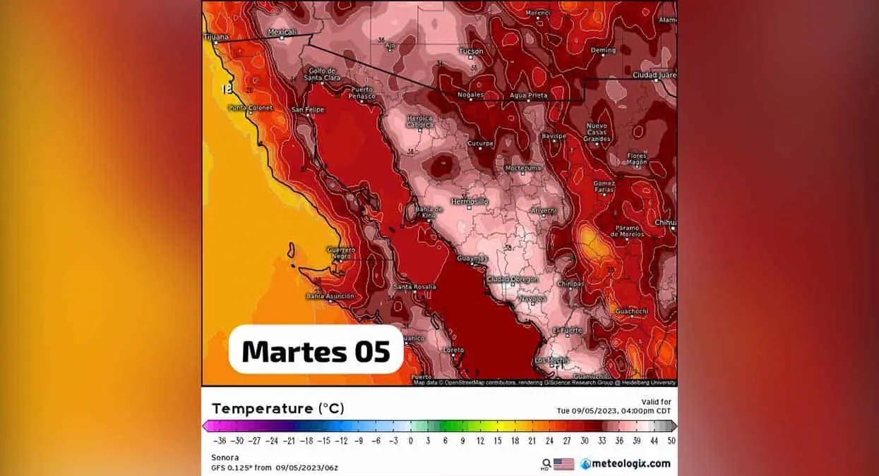 Clima en Sonora; continúan las fuertes olas de calor en el estado