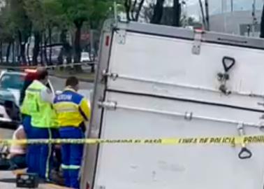 Camiones juegan carreritas, uno pierde el control, atropella y mata a un señor