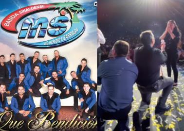 Banda Ms, permite a hombre pedir matrimonio en su concierto y sale mal