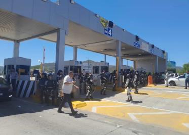 Reprueban desalojo en caseta de Capufe en Hermosillo Reprueban desalojo en caseta de Capufe en Hermosillo