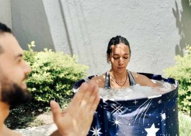 Cajemense encuentra en la meditación y en la inmersión en hielo un respiro a su vida