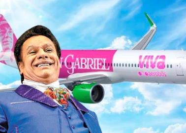 Viva Aerobús presenta avión dedicado al cantante Juan Gabriel