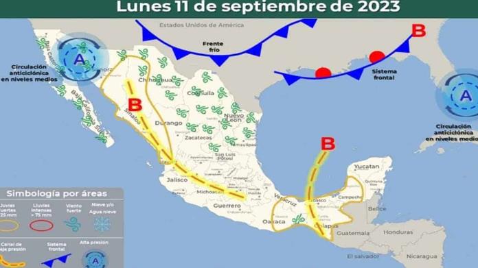 Nuevo frente frío entraría por el norte de México. Impactará estas zonas Nuevo frente frío entraría por el norte de México. Impactará estas zonas