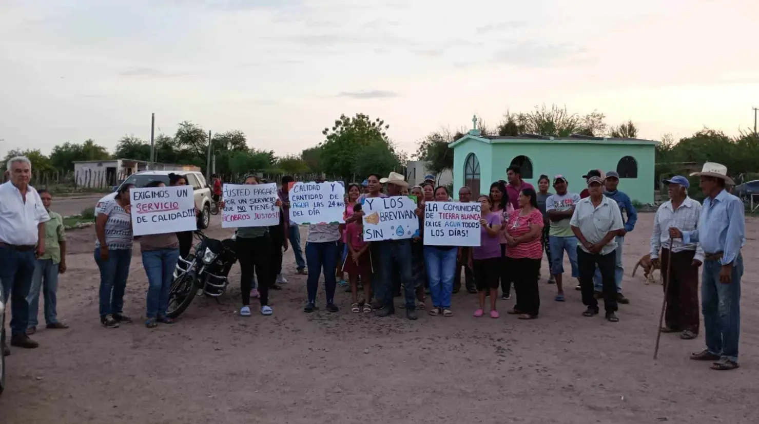 En Navojoa protestan por falta de agua
