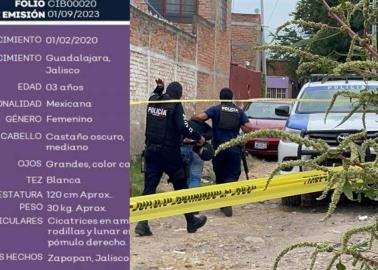 Localizan sin vida a menor; estaba reportada como desaparecida Localizan sin vida a menor; estaba reportada como desaparecida