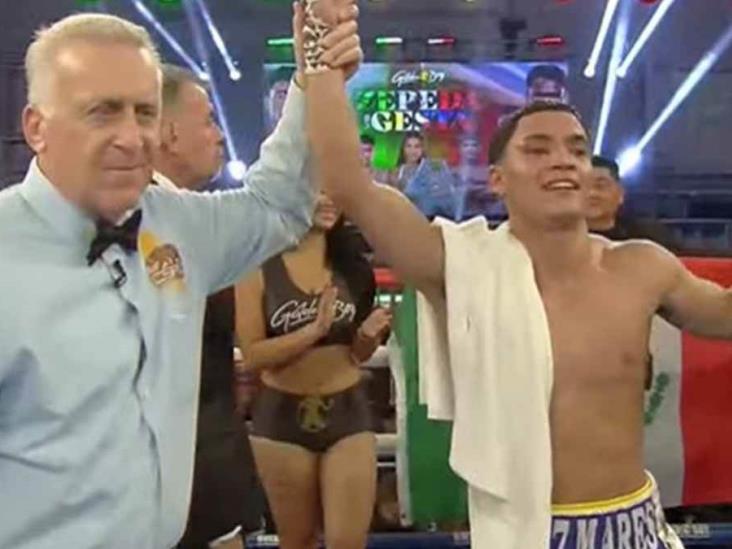 Gael Cabrera Urías El Terror gana combate de box en Estadios Unidos Gael Cabrera Urías El Terror gana combate de box en Estadios Unidos