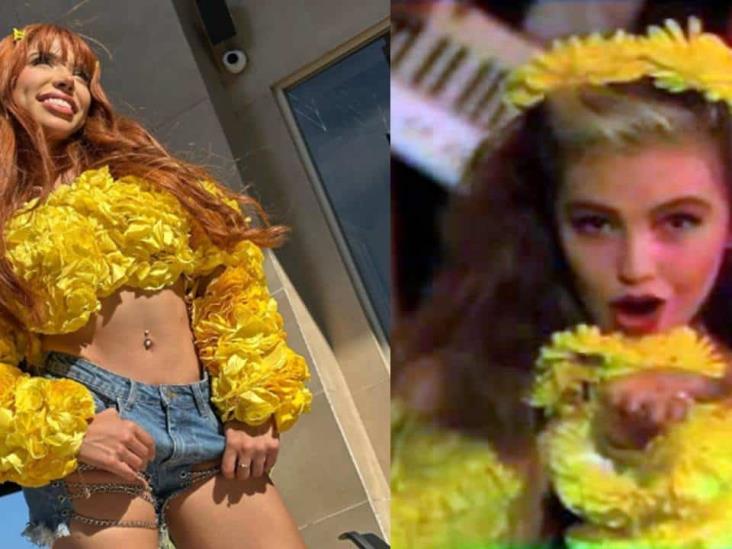 Yeri Mua recrea atuendos y looks de Thalía Yeri Mua recrea atuendos y looks de Thalía