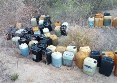 Vendían "huachicol" en la orilla de la carretera México 15