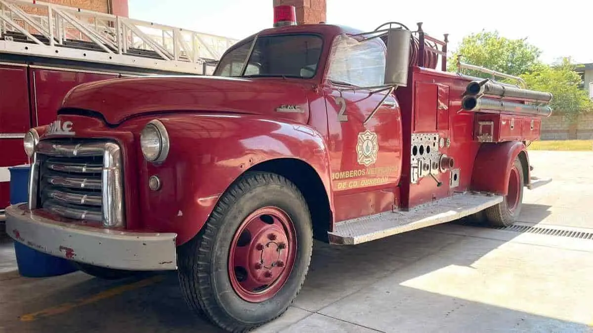 "Mamá María", la primera unidad extintora de Bomberos de Ciudad Obregón