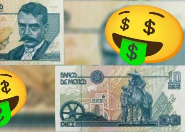 Pagan 850,000 por billete mexicano de 10 pesos