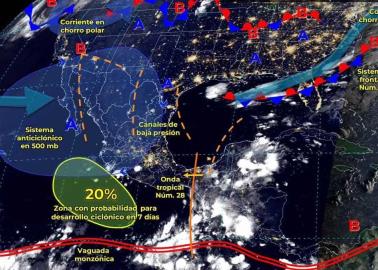 Frente Frío 4 entra mañana 30 de septiembre y afectará estos estados