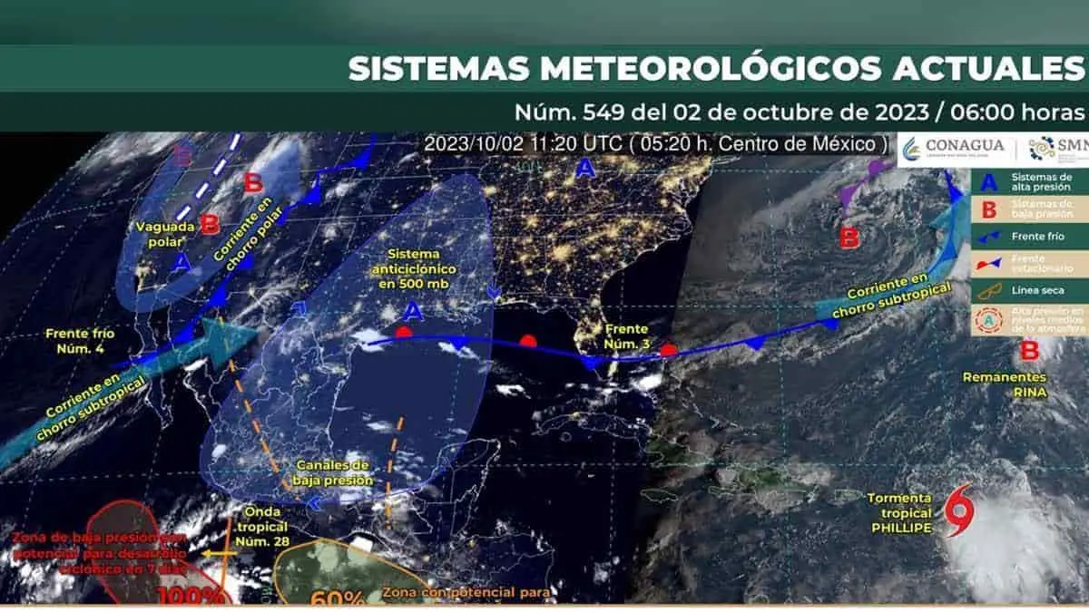 Clima en Sonora: frente frío 4 dejará lluvias en la entidad