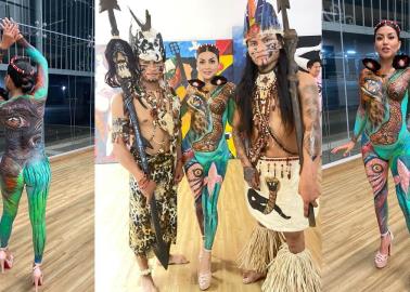Expresan con body paint la riqueza cultural indígena