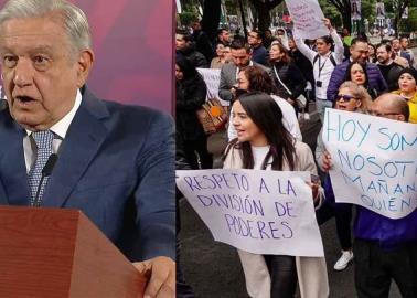 El Poder Judicial quiere que el pueblo los mantenga con privilegios y todavía protestan: AMLO