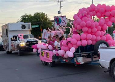 Cáncer de mama: Ciudad Obregón se tiñe de rosa 