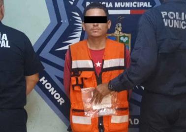 Detienen a presunto asaltante en la colonia Primero de Mayo