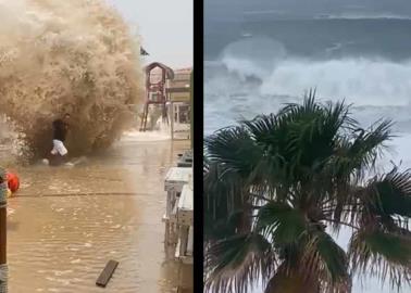 VIDEO |Huracán "Norma" impactó esta mañana en Baja California Sur