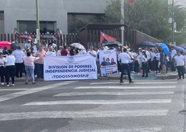 En Hermosillo empleados del PJF vuelven a manifestarse 