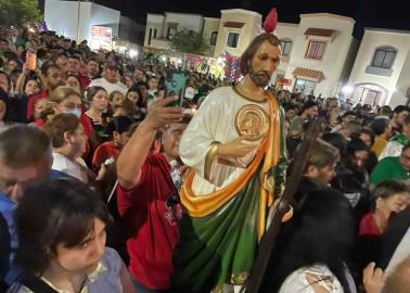 Devotos de San Judas Tadeo lo visitan en Cajeme