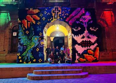 Palacio Municipal de Álamos se transforma para el Festival de La Calaca 2023