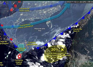 Tormenta tropical "Pilar" ocasionará lluvias torrenciales en estos tres estados