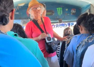 VIDEO | Abuelita sale a las calles a cantarle a Dios tras perder a sus dos hijos en Cajeme
