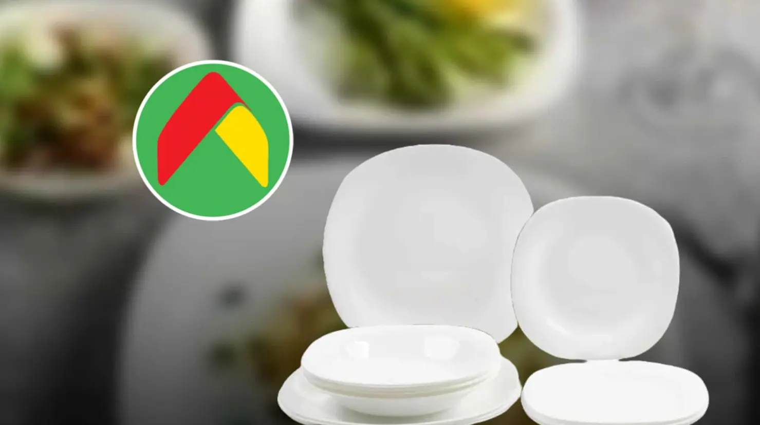 Aurrerá remata a super precio esta elegante vajilla blanca, resistente a altas temperaturas