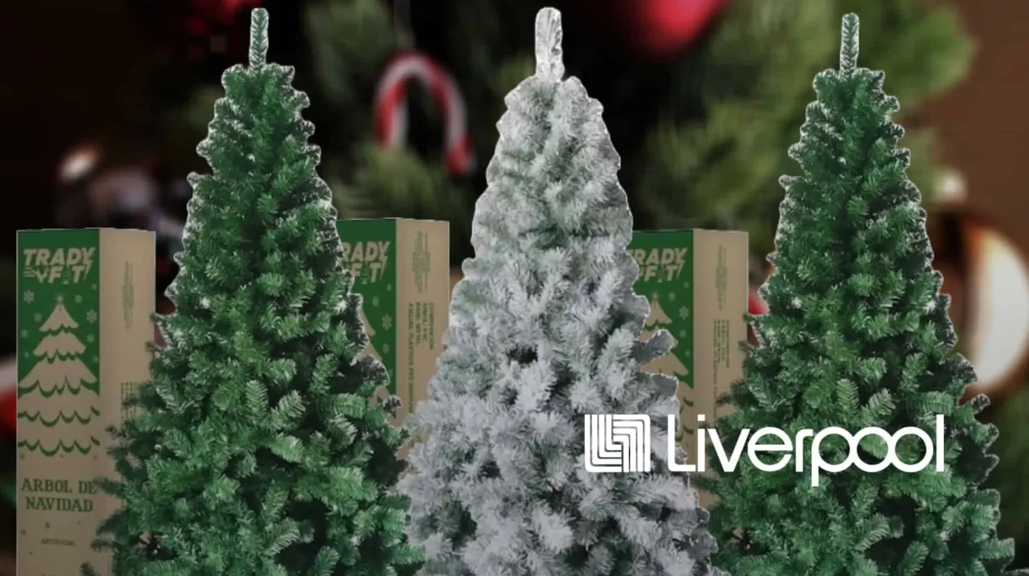 Liverpool tiene un super descuentazo del 70% en este árbol de Navidad de casi 2 metros